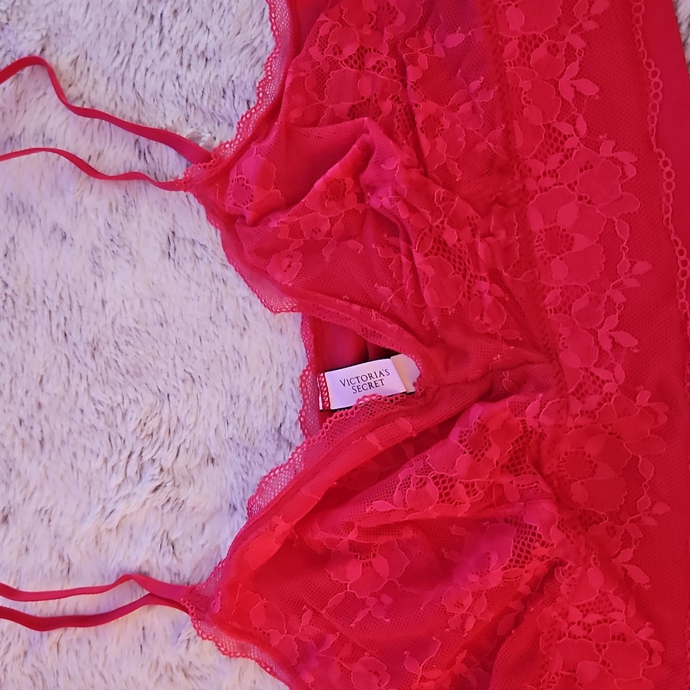 Victoria's Secret Red Lace Top Bralet